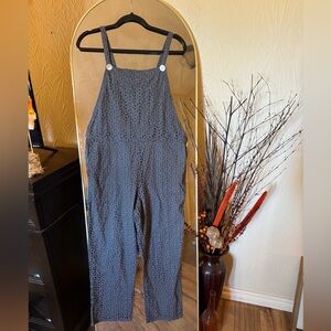 Zara Charcoal Textured Jumpsuit